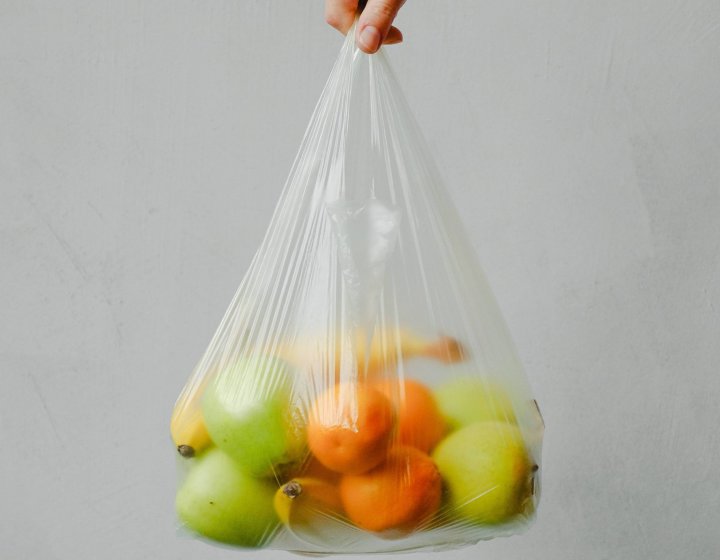 A bag of food waste